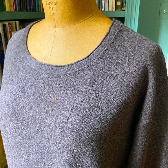 Eileen Fisher 100% Italian Wool Knit Tunic Sweater - Picture 8 of 12